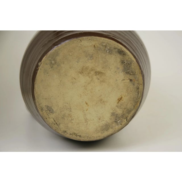 New York Antique Redware Pitcher - 15" - C. 1900 For Sale - Image 11 of 12