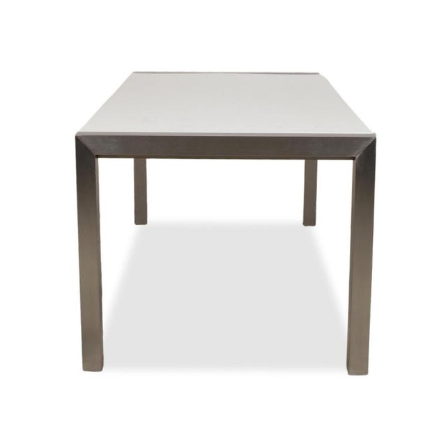 Kristalia Sushi Wooden Dining Table in White and Silver For Sale - Image 12 of 13