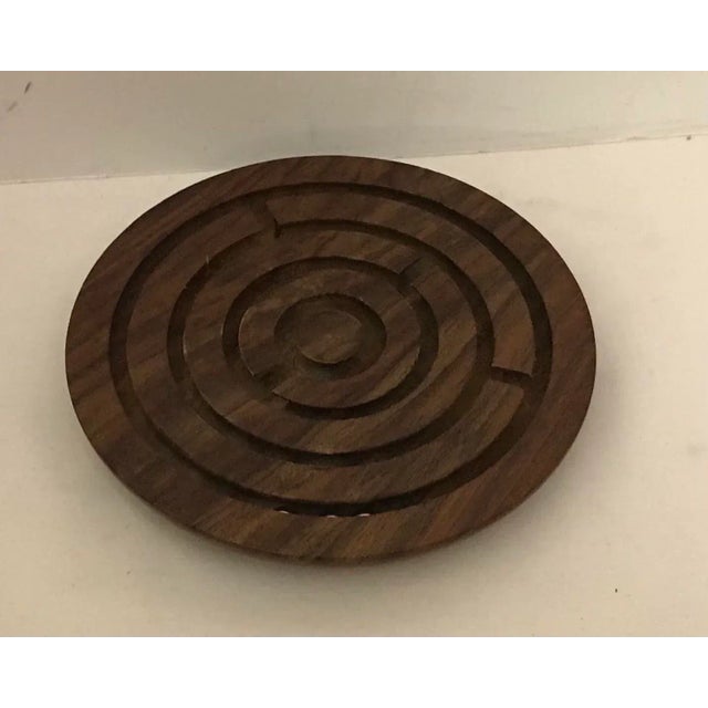 Mid 20th Century Wooden Maze Puzzle Game For Sale - Image 5 of 5