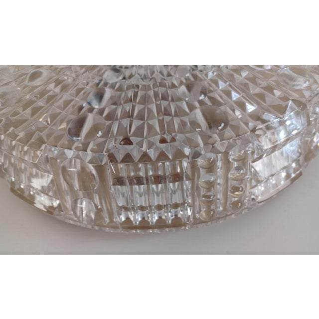 Lyfa Flushmount Lamp in Glass and Brass by Carl Fagerlund for Lyfa, 1960s For Sale - Image 4 of 7