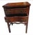 Two-Drawer Serpentine Mahogany Chippendale Side Table With Stenciled Leather Top For Sale In Washington DC - Image 6 of 12