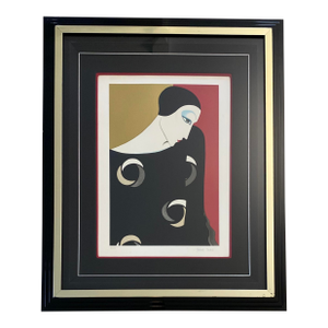 Roberto Tortoli Art Deco Color Lithograph in the Manner of Erté