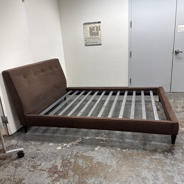 Room & Board Queen Size Room & Board Hoffman Bed Frame For Sale - Image 4 of 12