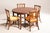 Wood Extendable Round Table and Rattan Chairs from Mc Guire, 1970s, Set of 5 For Sale - Image 4 of 18