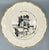 Off-white Early 20th C. French “Le Folklore” Hand-Painted Sarreguemines Plates – Country French / Provincial For Sale - Image 8 of 9
