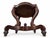 Brown Restored Burled Wood Oval Center Table With Bookmatched Top & Scrolled Pedestal Base For Sale - Image 8 of 8