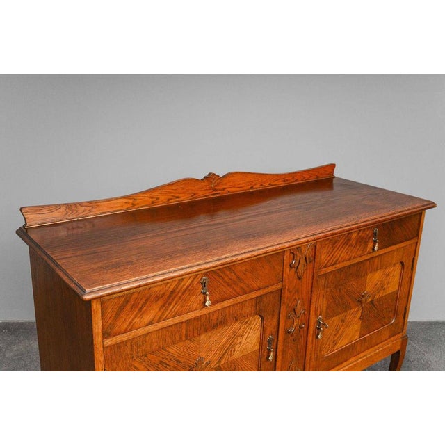 Art Nouveau Sideboard in Oak, 1900s For Sale - Image 5 of 18