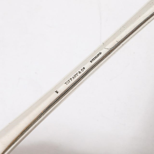 1910s Aesthetic Movement Tiffany & Co. Sterling & Gold Washed "Daisy" Pattern Ladle For Sale - Image 5 of 11