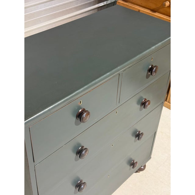 Antique Two Over Three Drawers - Painted Chest of Drawers From England For Sale - Image 11 of 18
