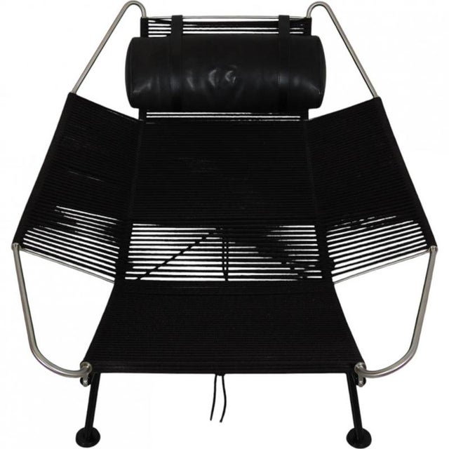 Black Flagline Chair from Hans Wegner For Sale - Image 14 of 17
