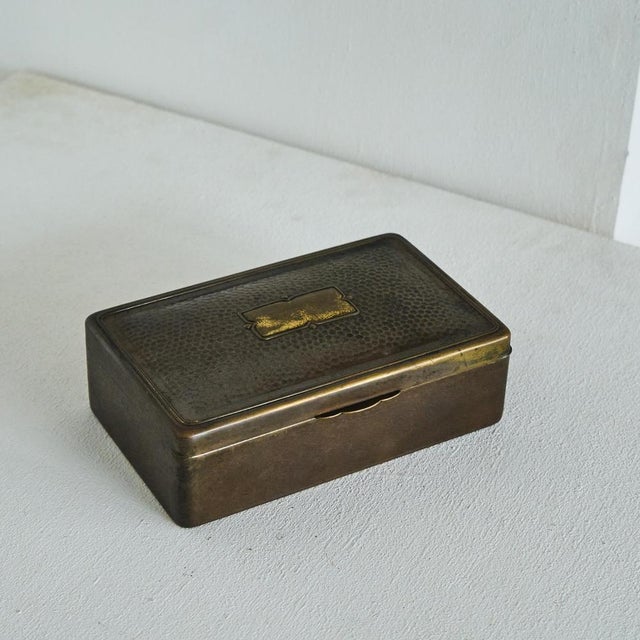 Dutch Art Deco Style Box in Copper, 1920s For Sale - Image 3 of 8