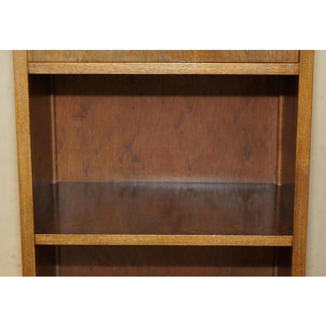 Wood Burr and Quarter Walnut Nightstands, Set of 2 For Sale - Image 7 of 18