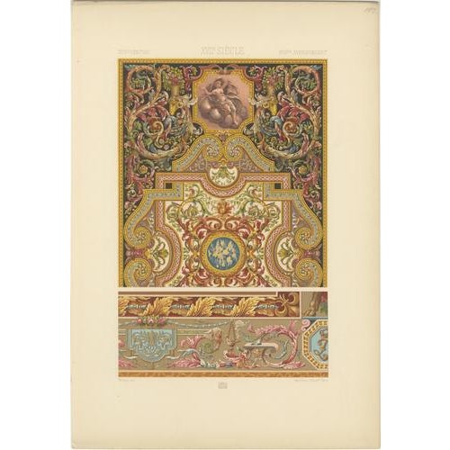 Late 19th Century Albert Racinet, Three Monumental Renaissance Ornament Chromolithographs, 1873, Paper For Sale - Image 5 of 9