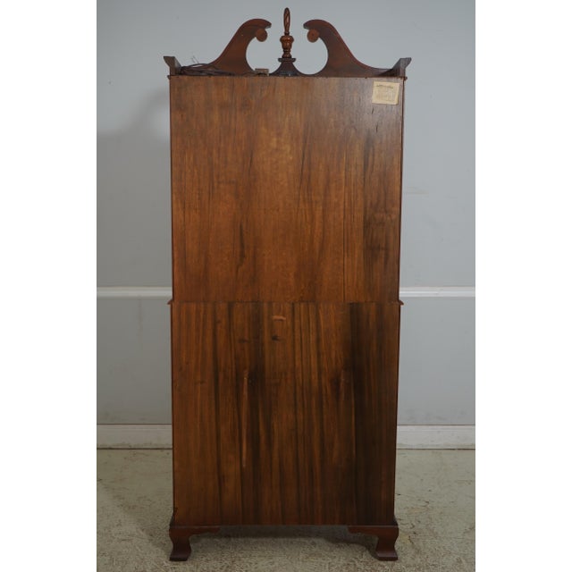 Jasper Block Front Cherry Slant Front Secretary Desk For Sale - Image 16 of 18