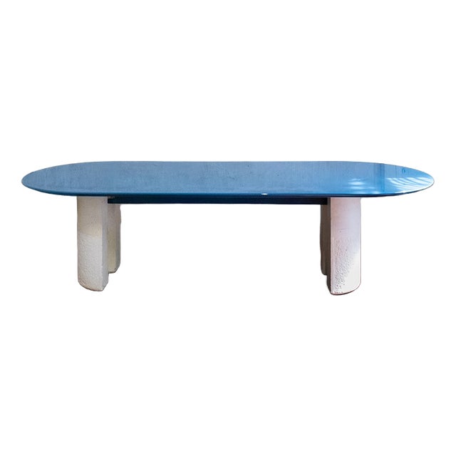 Large Table with Lacquered Top by Giovanni Offredi for Saporiti Italy, 1977 For Sale