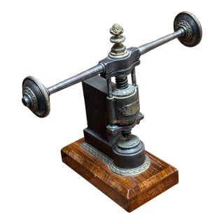 Auguste Ameling French Drill Press, Early 19th Century For Sale