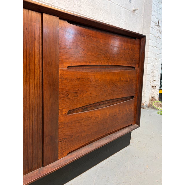 Mid 20th Century Mid 20th Century Modern Rosewood Credenza by Dyrlund of Denmark For Sale - Image 5 of 16