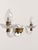 Mid-Century Murano Glass & Brass Two-Arm Wall Sconces, 1960s, Set of 2 For Sale - Image 6 of 7