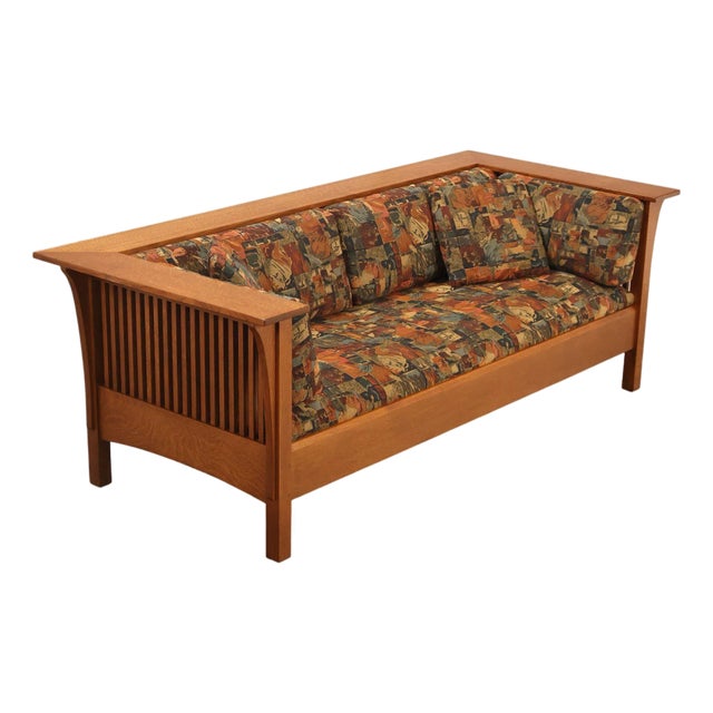 Stickley Mission Collection Oak Prairie Settle For Sale