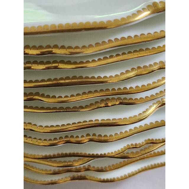 Antique Worcester Royal Porcelain Works Botanical Dessert Plates Set of 6 For Sale - Image 11 of 12