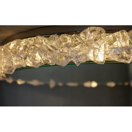 Contemporary Rock Crystal Ceiling Lamp For Sale - Image 3 of 4