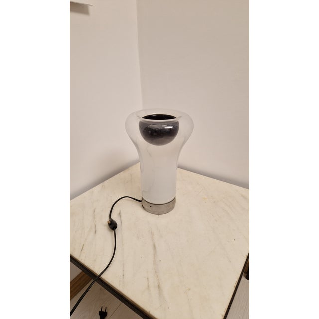 Saffo Table Lamp in Metal and Glass by Angelo Mangiarotti for Artemide, 1960s For Sale - Image 9 of 18