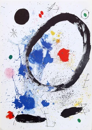 "Twilight's Ring" Joan Miro Offset Lithograph