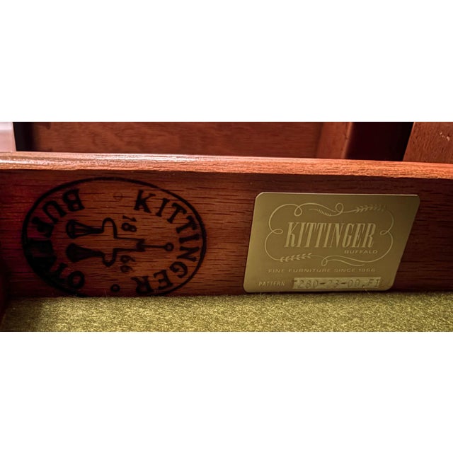Wood Pair 1970's Kittinger Furniture MCM Side Tables For Sale - Image 7 of 10