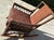 Folk Art 1930s Bar Harbor Wicker Rocking Chair W/ Leather Seat Cushion and Backing For Sale - Image 3 of 7