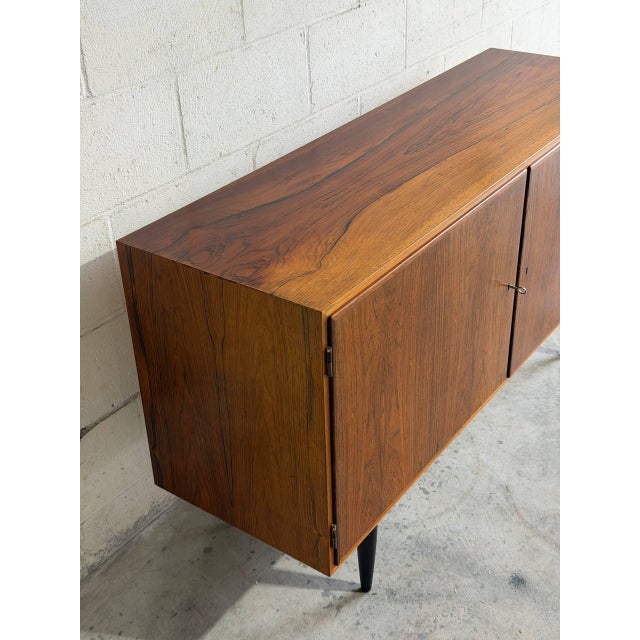 Poul Hundevad Poul Hundevad Rosewood Sideboard Credenza Storage Unit Denmark Mid-Century Modern 1960s For Sale - Image 4 of 11