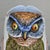 1970s Vintage 1970s Italian Hand-Painted Ceramic Owl Umbrella Stand - Model 1479 For Sale - Image 5 of 16