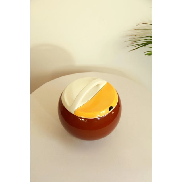 1970s Vintage Italian Biscotti Ceramic Bowl by Riccardo Schweizer for Pagnossin, 1970s For Sale - Image 5 of 14