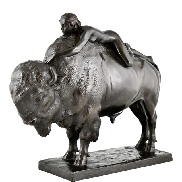 Art Deco Bronze Sculpture by Karl Donndorf, 1930 For Sale - Image 3 of 13