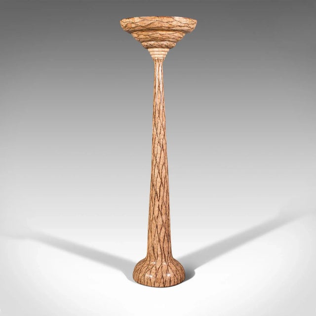 This is a tall vintage decorative torchere. An Italian, composite jardiniere or planter, dating to the late 20th century,...