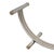Mid-Century Modern Vintage Chrome & Brass Dining Table Base Attributed to Romeo Rega 1970s For Sale - Image 3 of 13