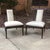 Wood 1950s Chic Tommi Parzinger Style Low Slung Slipper Chairs in New Boucle Upholstery - Set of 2 For Sale - Image 7 of 9