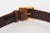 Metal Dolce and Gabbana Italian Brown and Brass Tone Metal Leather Belt For Sale - Image 7 of 8