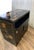 Vintage Chinese Asian Chinoiserie Floral Cabinet ~ Black Lacquered Side Table For Sale - Image 15 of 15