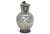 Antique decanter with natural stag horn handle and mask spout. Monogrammed on front, unsure of lettering. Maker's marks on...