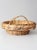 Brown Vintage Round Wicker Basket With Handles For Sale - Image 8 of 18