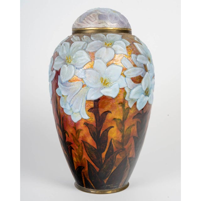 1930s Vintage Covered Vase by Camille Fauré, 1930 For Sale - Image 5 of 5