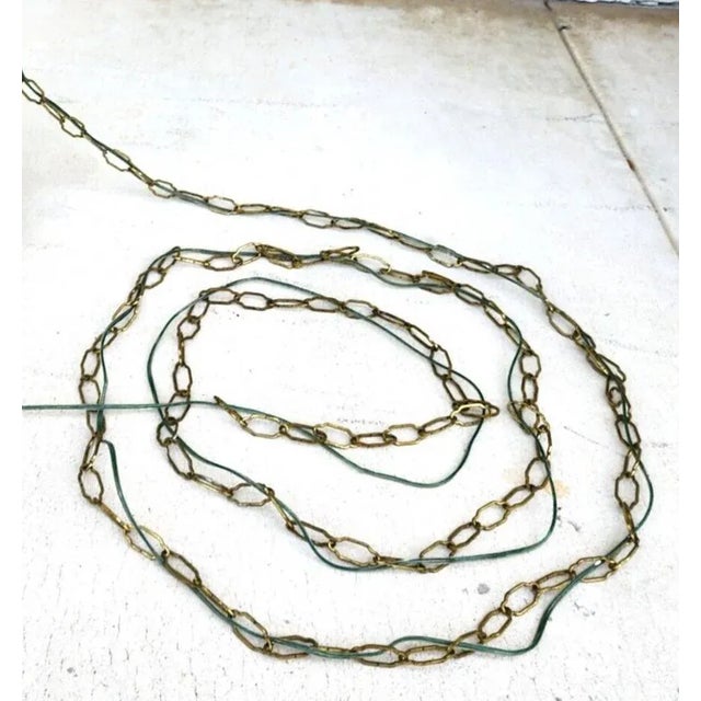 Mid Century Spanish Pendant Light Chandelier For Sale - Image 9 of 12