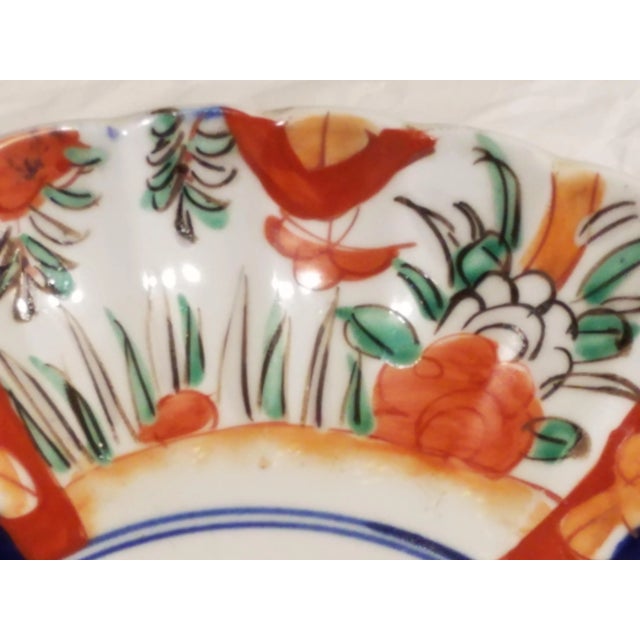 Blue Late 19th Century Imari Plate Found in Northeastern England For Sale - Image 8 of 13