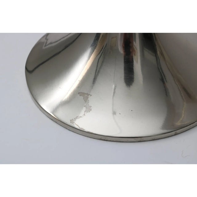 Tulip Table Lamps by Laurel Lucite Chrome - A Pair For Sale - Image 9 of 12
