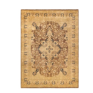 Mogul, One-of-a-Kind Hand-Knotted Area Rug - Brown, 7' 10" x 10' 7" For Sale