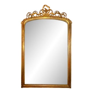 19th C. French Louis XV Giltwood Mirror For Sale