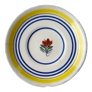 Antique French Henriot Quimper Hand Painted Plate