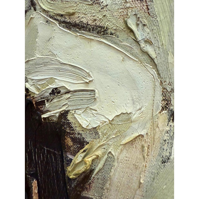 John Emanuel Mid-Century Abstract Impasto Portrait Painting For Sale In Miami - Image 6 of 8