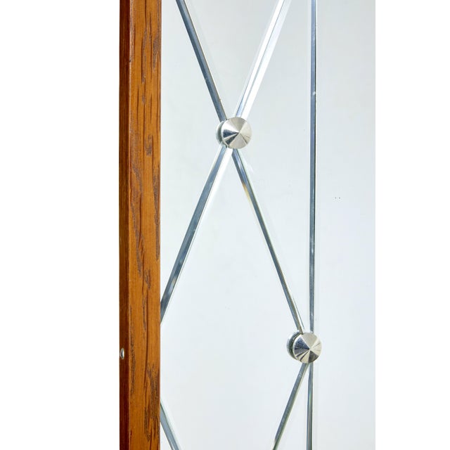 1960s Mid-Century Scandinavin Segmented Wall Mirror by G&T, 1960 For Sale - Image 5 of 8