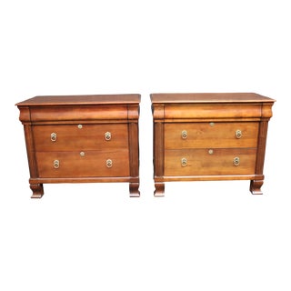 Ethan Allen British Classics Cherry Nightstands/Pair For Sale